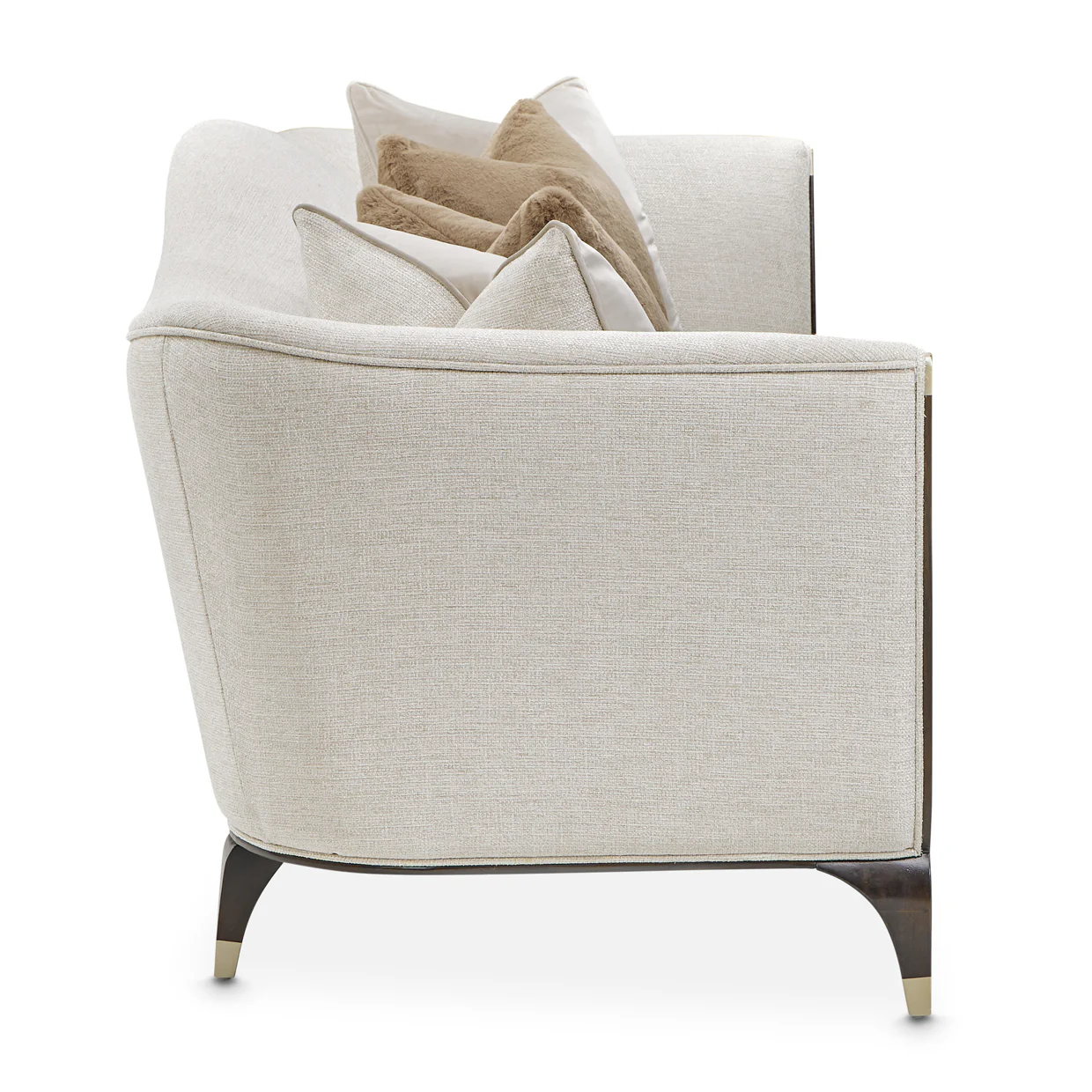Michael Amini Paris Chic Sofa Cremini Espresso - Image 7