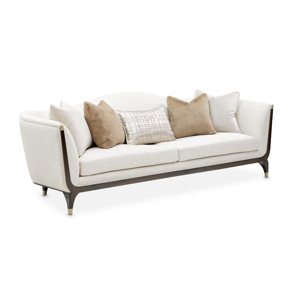 Michael Amini Paris Chic Sofa Cremini Espresso - Image 8