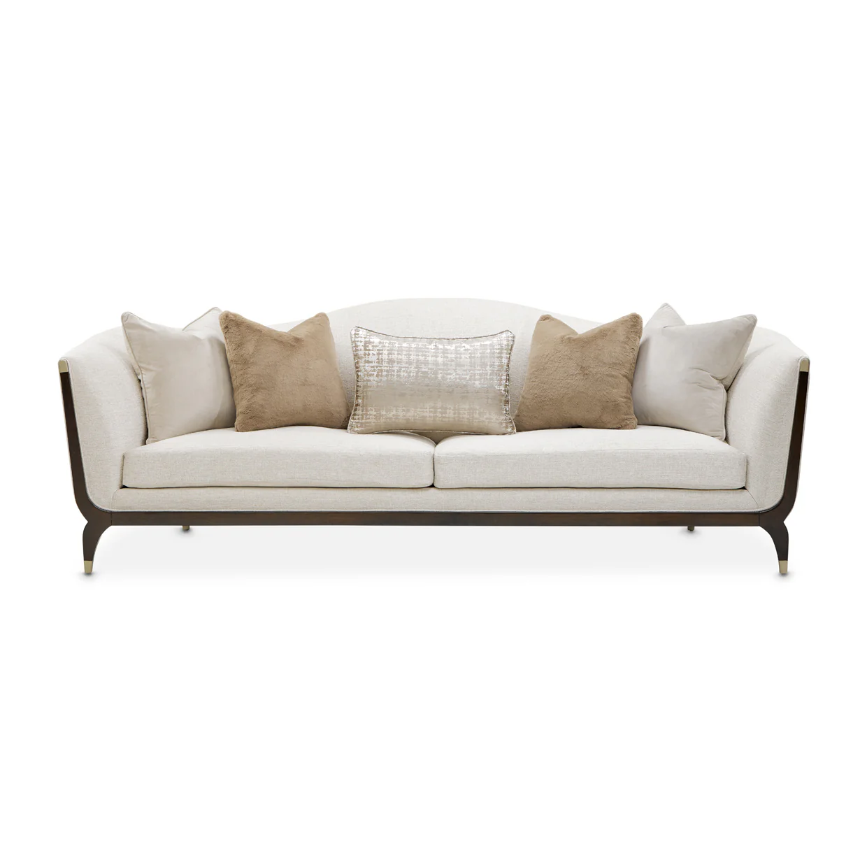 Michael Amini Paris Chic Sofa Cremini Espresso - Image 9