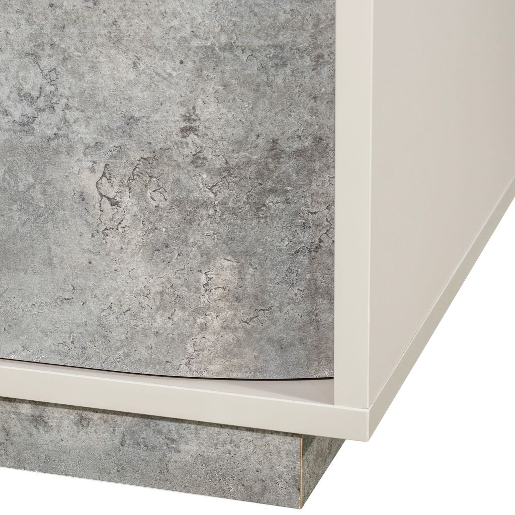 Michael Amini Pavira 2-Drawer Nightstand - Stone - Image 6