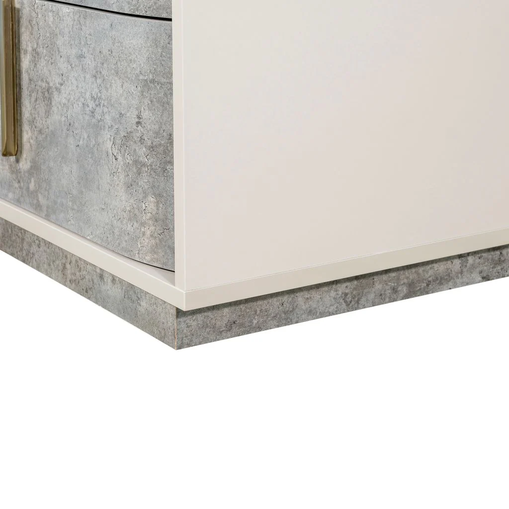 Michael Amini Pavira 2-Drawer Nightstand - Stone - Image 7