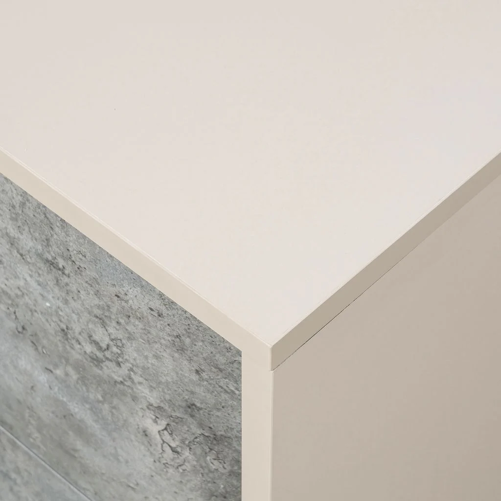 Michael Amini Pavira 2-Drawer Nightstand - Stone - Image 8
