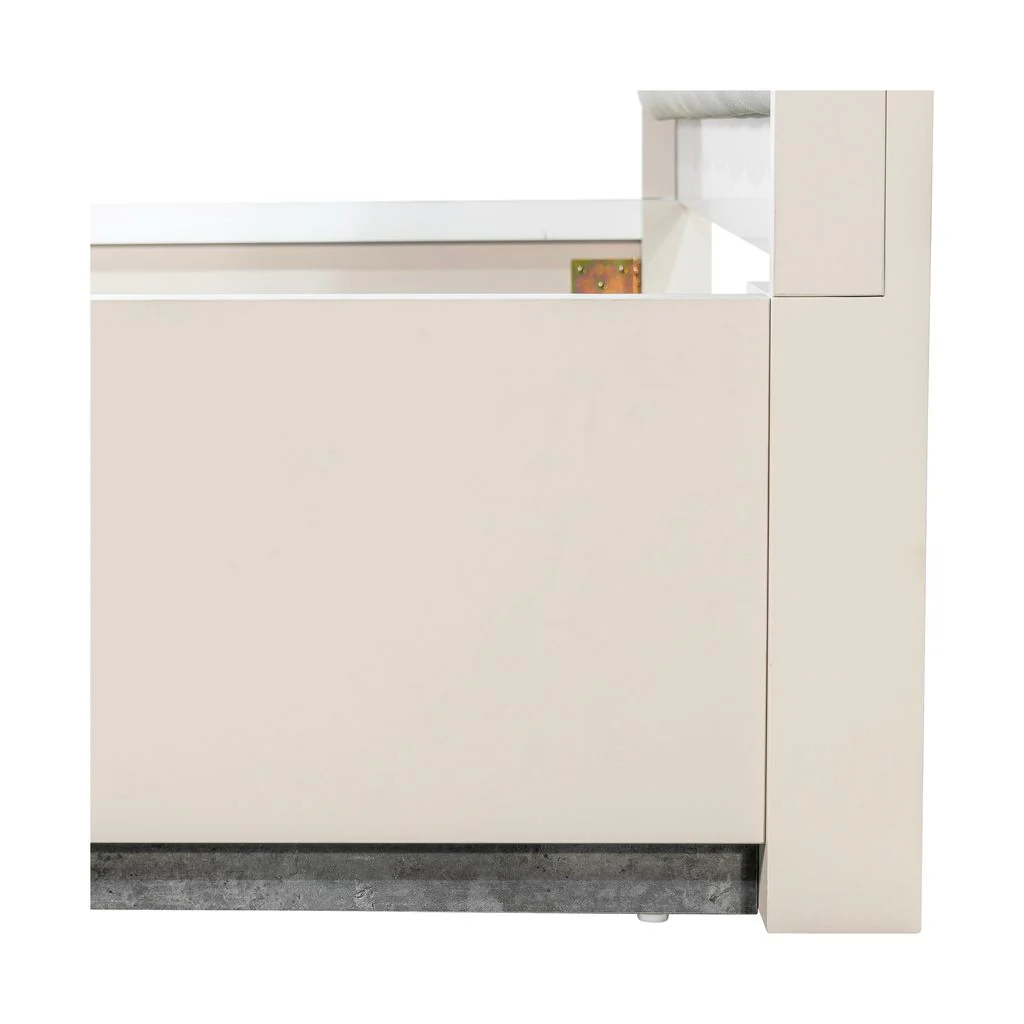 Michael Amini Pavira Bed with LED Lights - Stone - Image 15