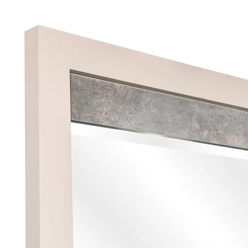 Michael Amini Pavira Dresser Mirror with LED Lights - Stone - Image 7