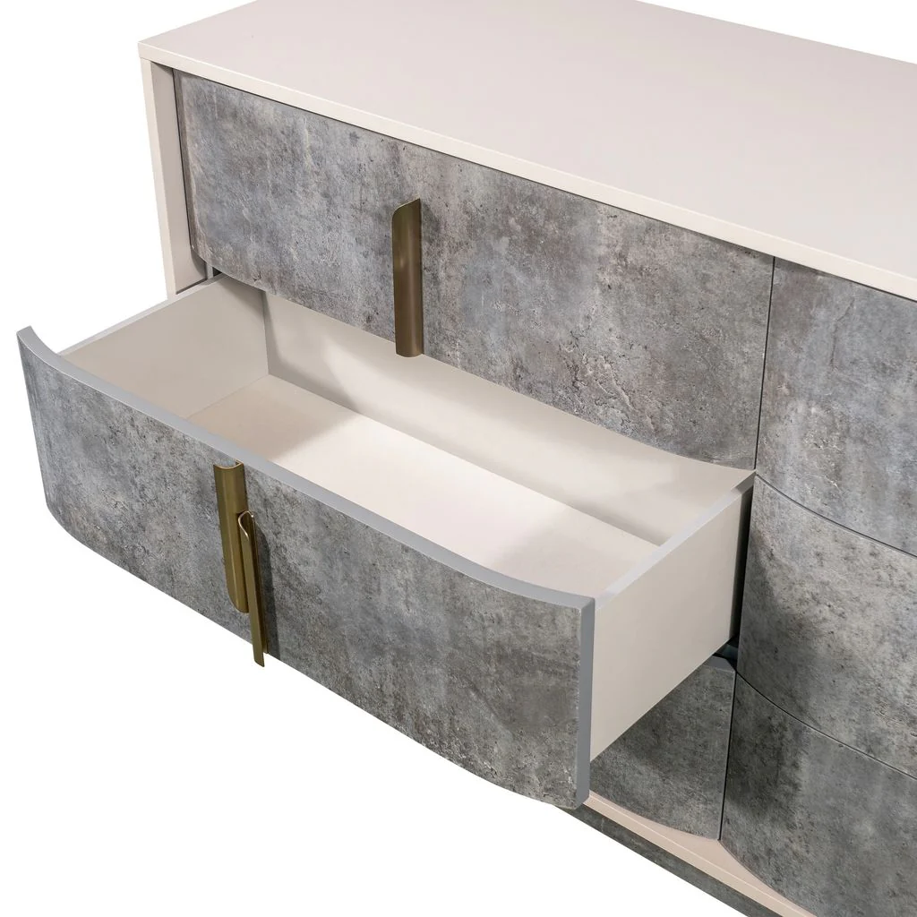 Michael Amini Pavira Dresser - Stone - Image 11