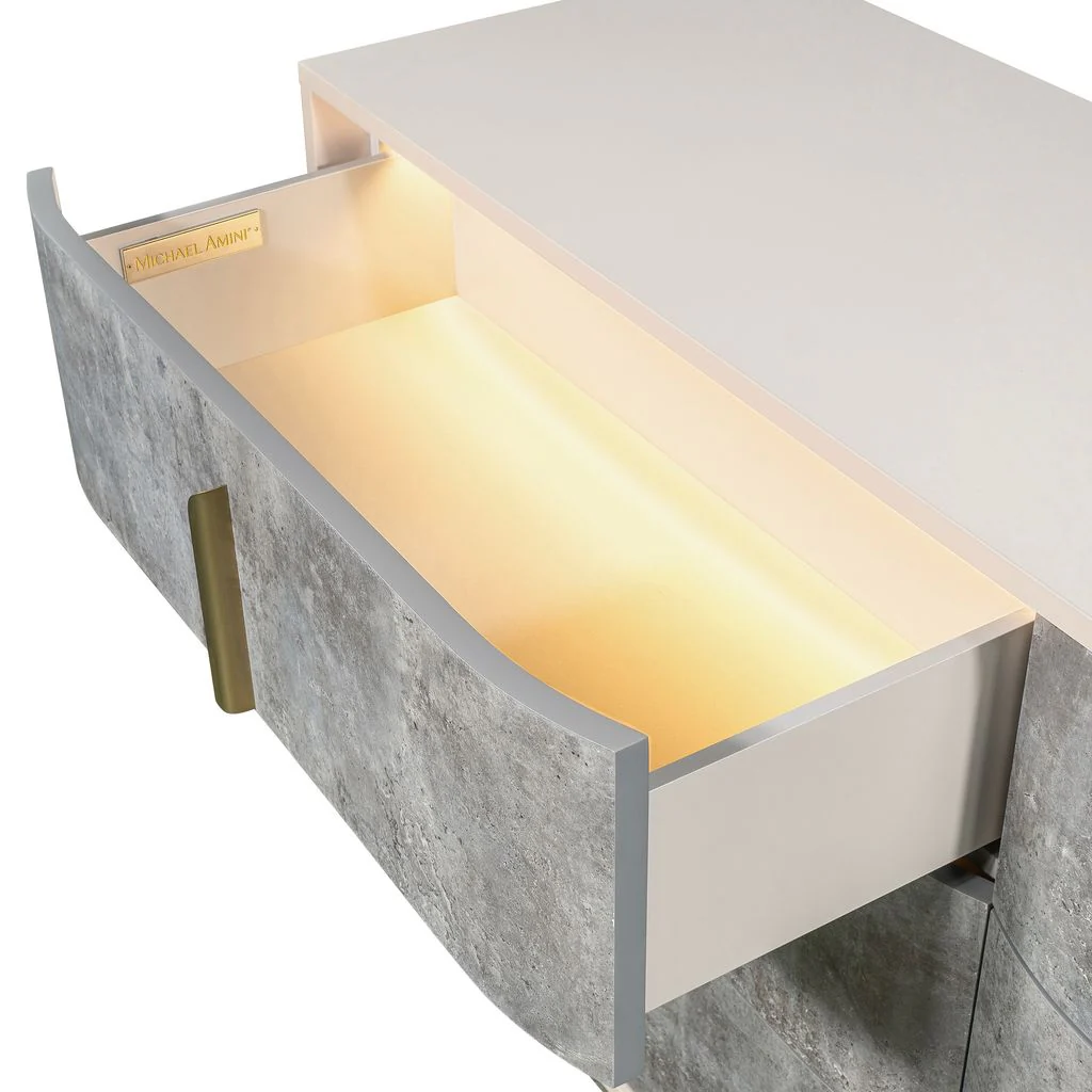 Michael Amini Pavira Dresser - Stone - Image 12