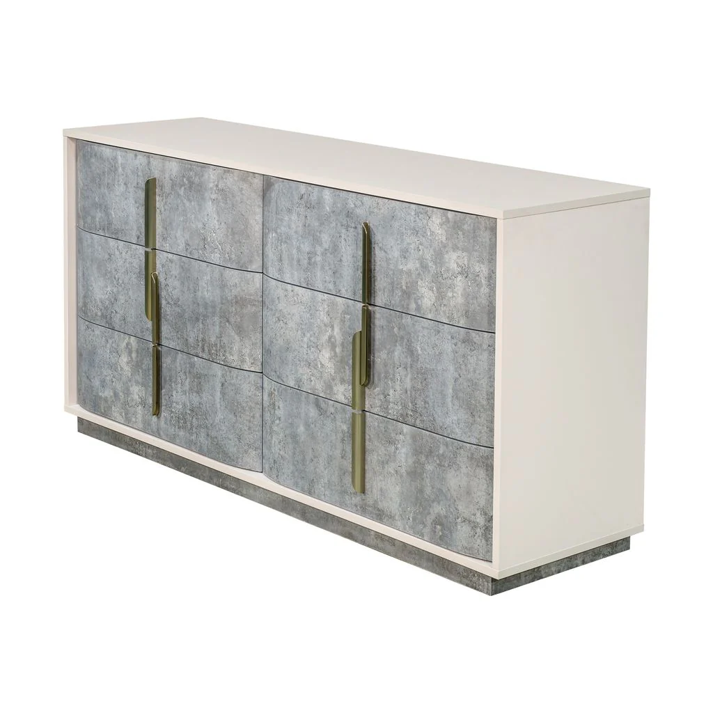 Michael Amini Pavira Dresser - Stone - Image 4