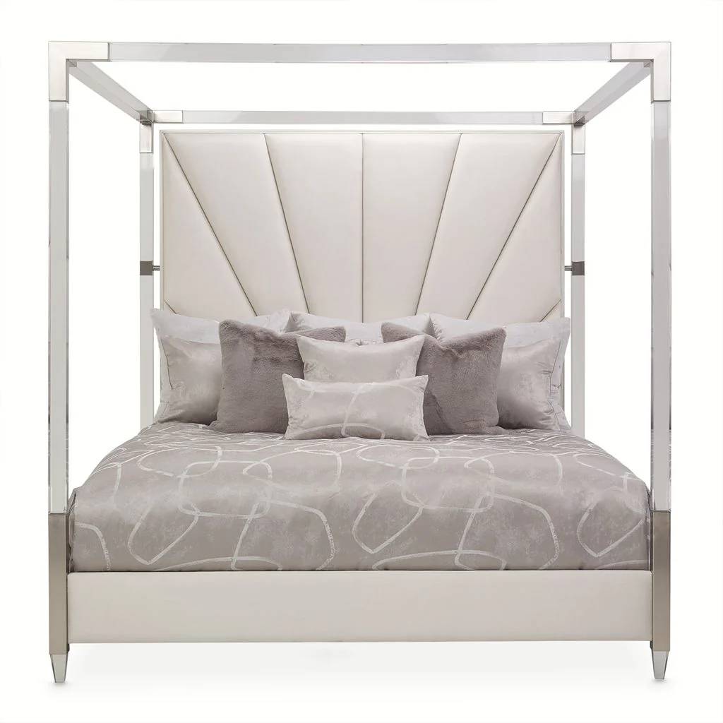 Michael Amini Penthouse Bed - Ash Gray - Image 16