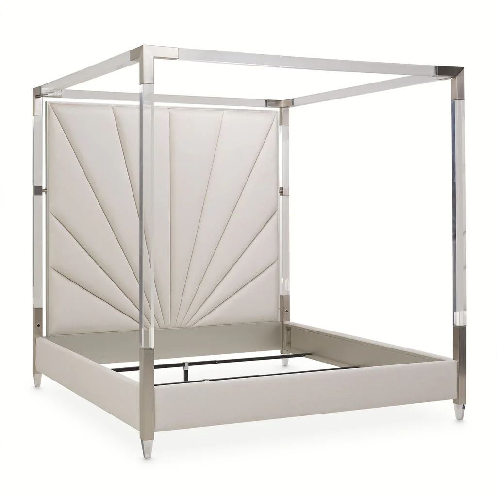 Michael Amini Penthouse Bed - Ash Gray - Image 17