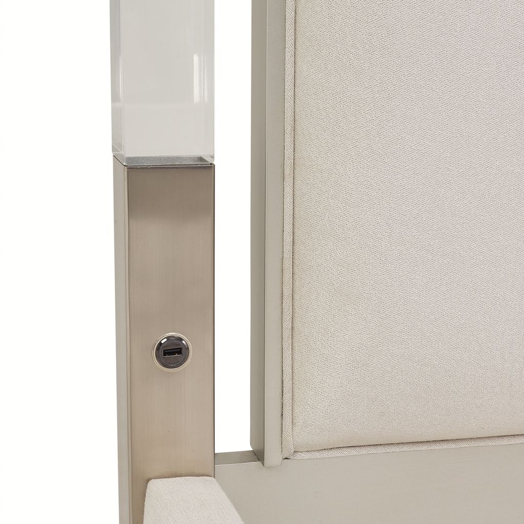 Michael Amini Penthouse Bed - Ash Gray - Image 21