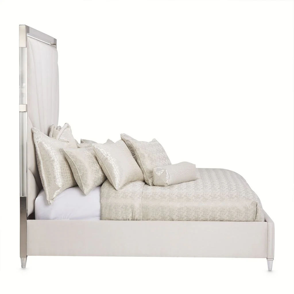 Michael Amini Penthouse Bed - Ash Gray - Image 3