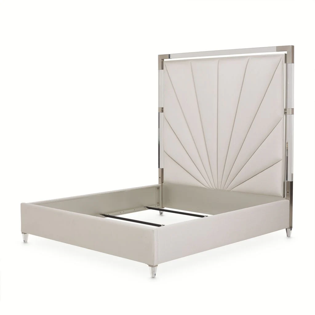 Michael Amini Penthouse Bed - Ash Gray - Image 4