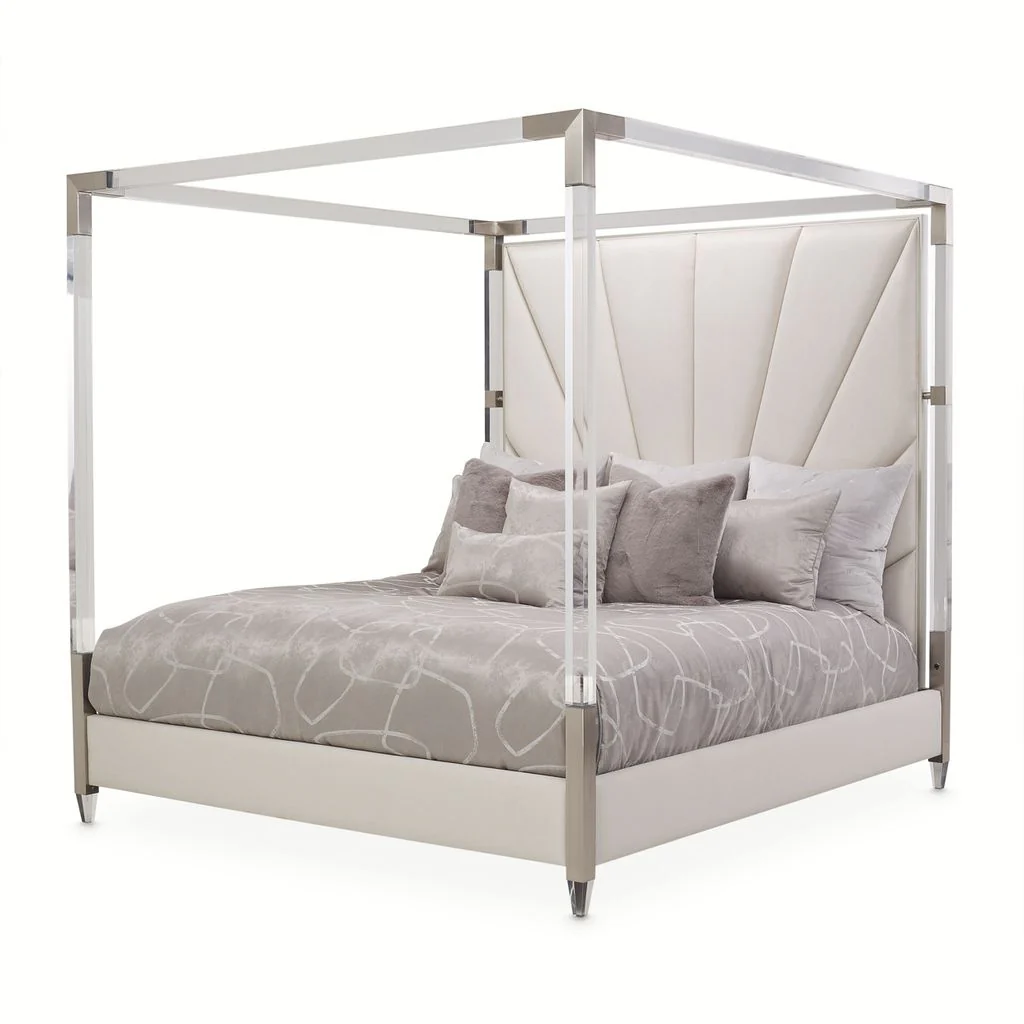 Michael Amini Penthouse Bed - Ash Gray - Image 5
