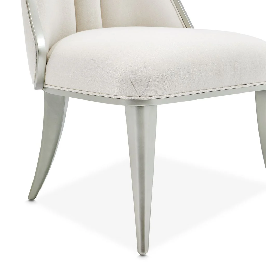 Michael Amini Penthouse Dining Side Chair - Ash Gray - Set of 2 - Image 10