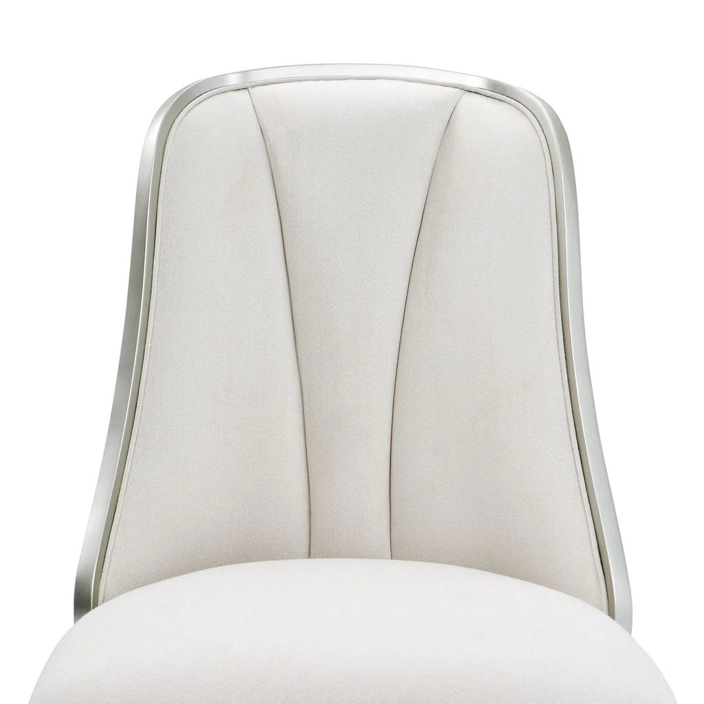 Michael Amini Penthouse Dining Side Chair - Ash Gray - Set of 2 - Image 11