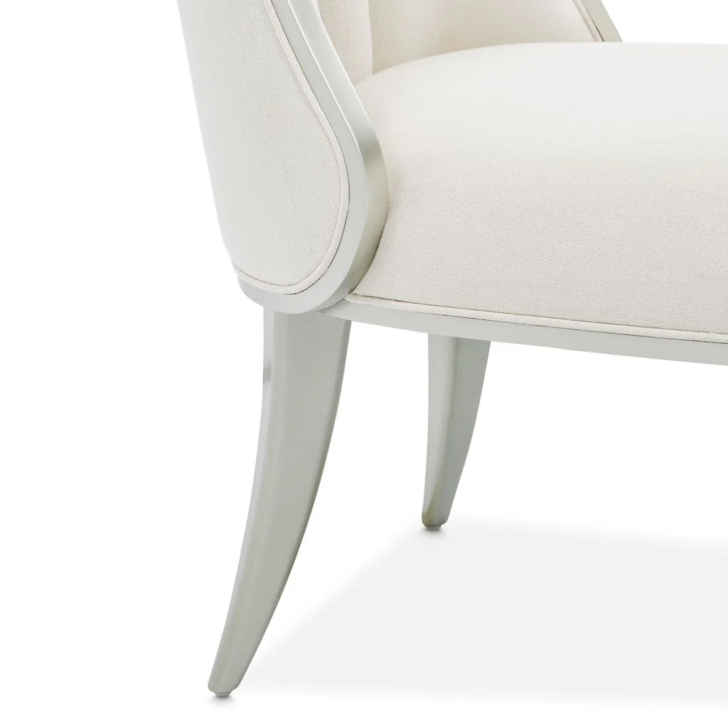 Michael Amini Penthouse Dining Side Chair - Ash Gray - Set of 2 - Image 9
