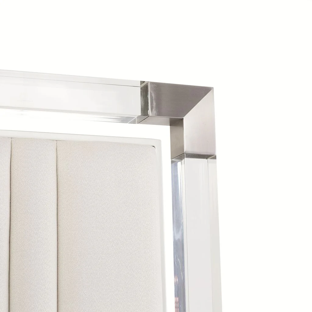 Michael Amini Penthouse Short Panel Bed - Ash Gray - Image 11