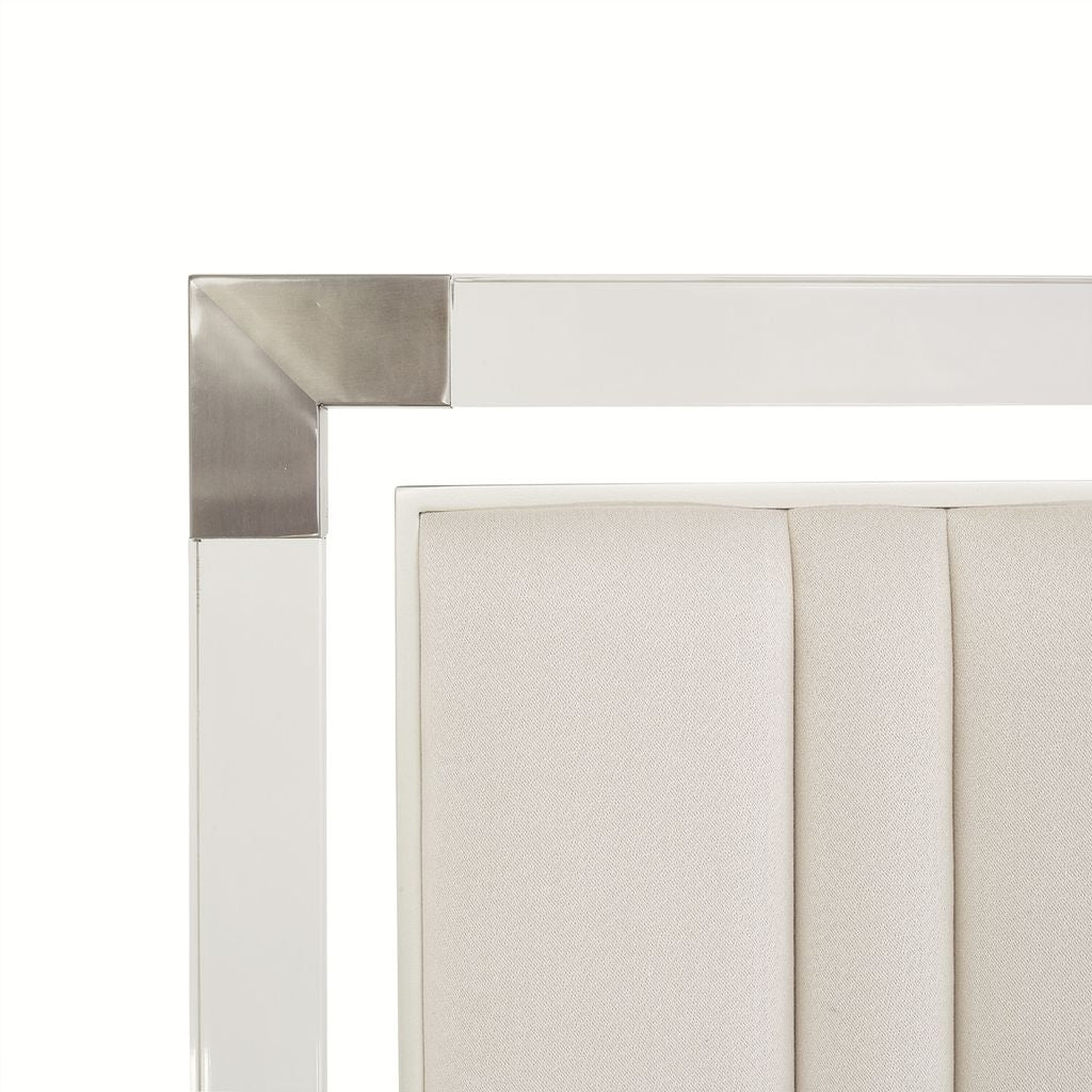 Michael Amini Penthouse Short Panel Bed - Ash Gray - Image 5