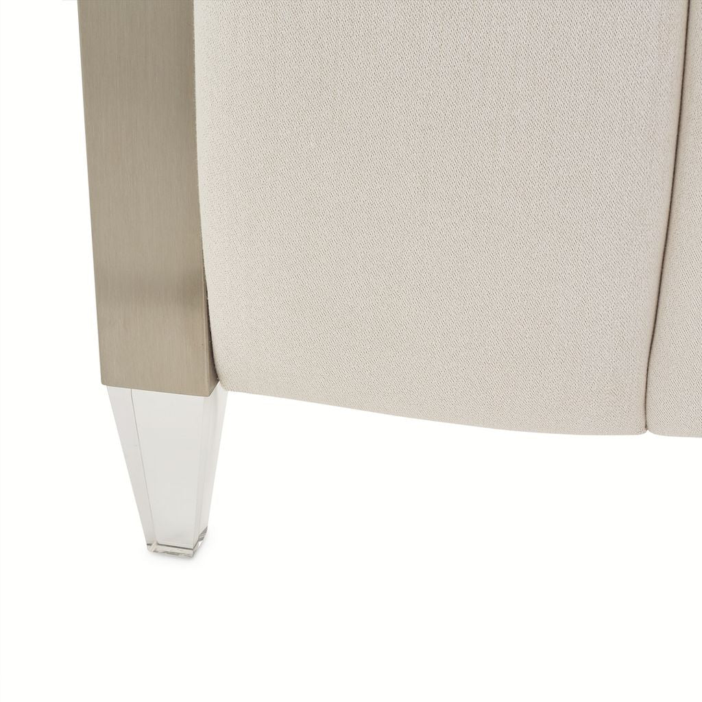 Michael Amini Penthouse Short Panel Bed - Ash Gray - Image 9