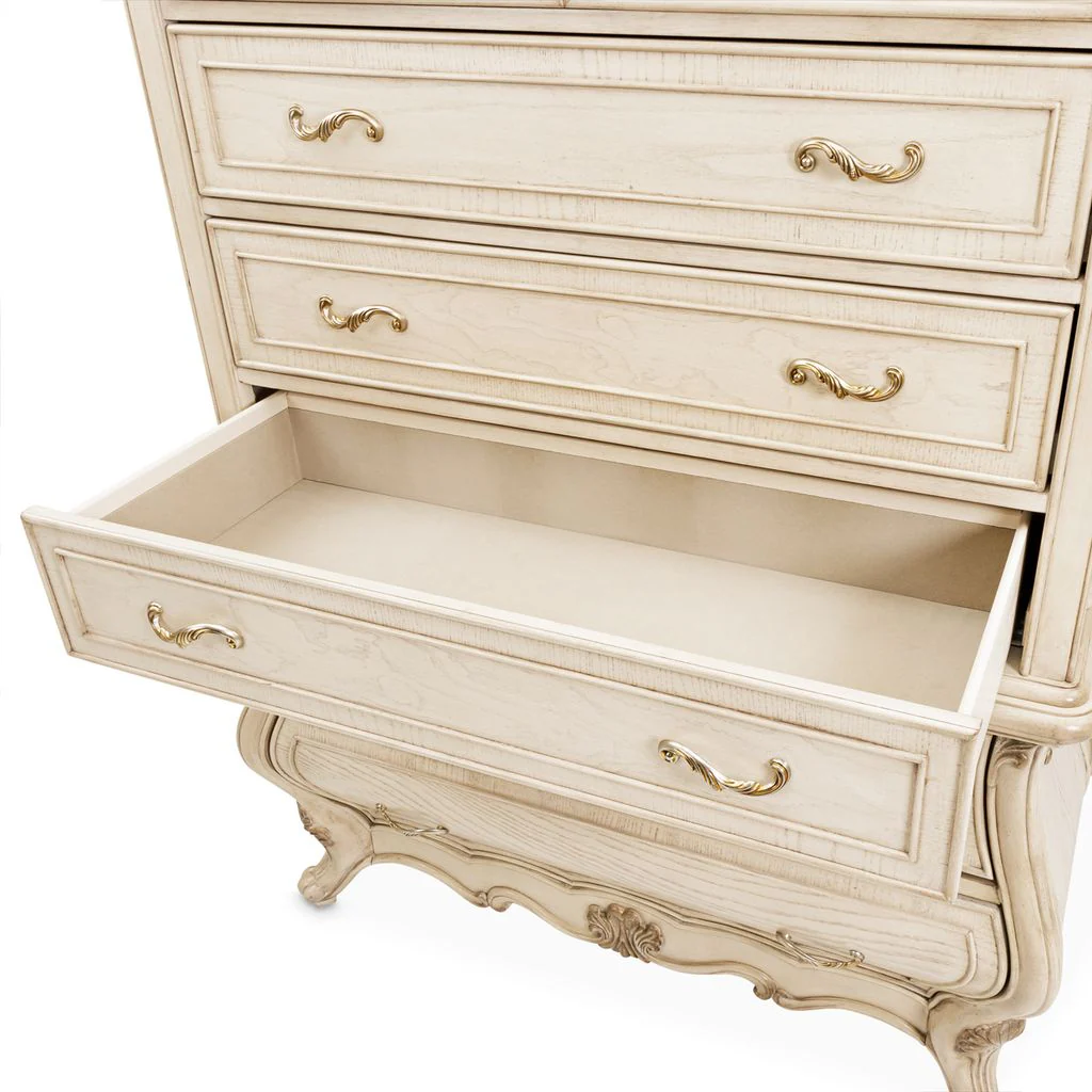 Michael Amini Platine de Royale 6-Drawer Chest - Champagne - Image 7