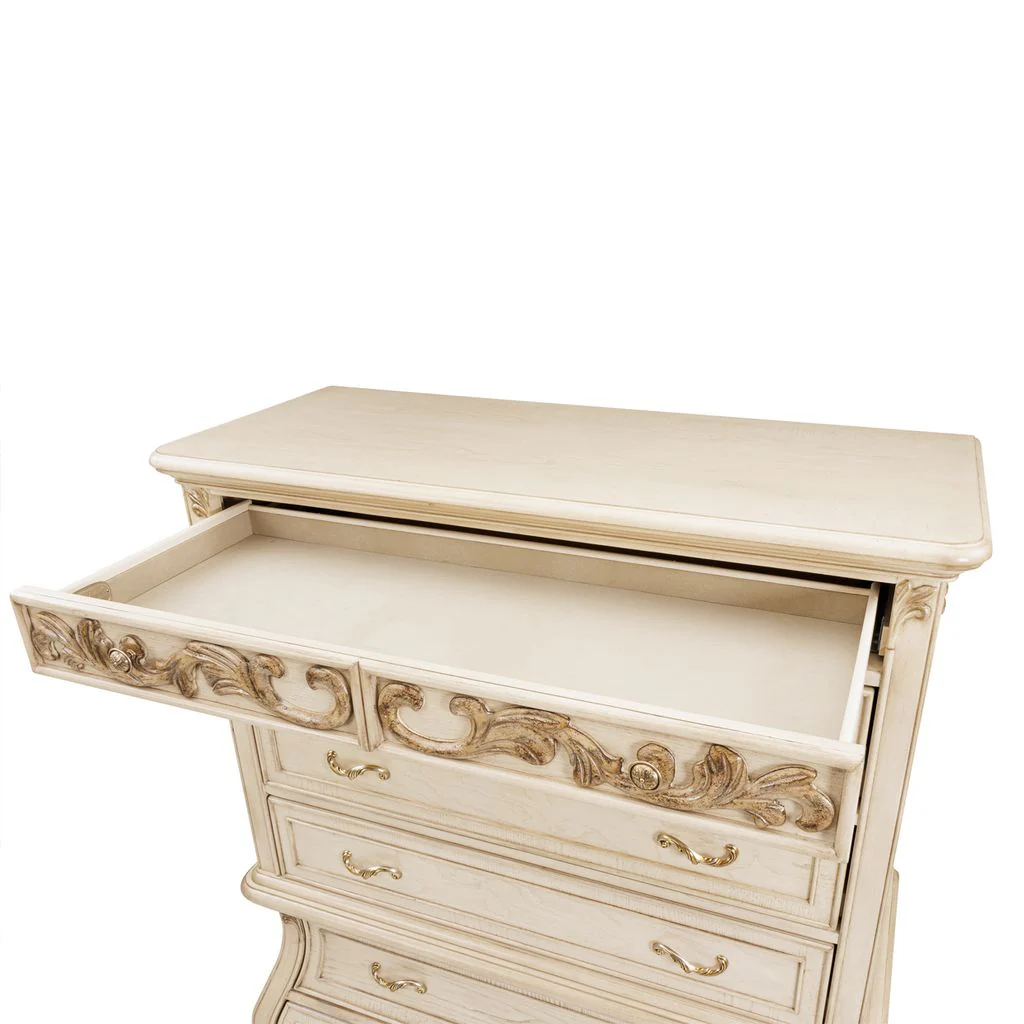 Michael Amini Platine de Royale 6-Drawer Chest - Champagne - Image 8