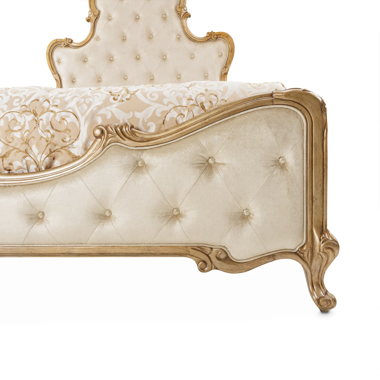 Michael Amini Platine De Royale Champagne Panel Bed - Image 11
