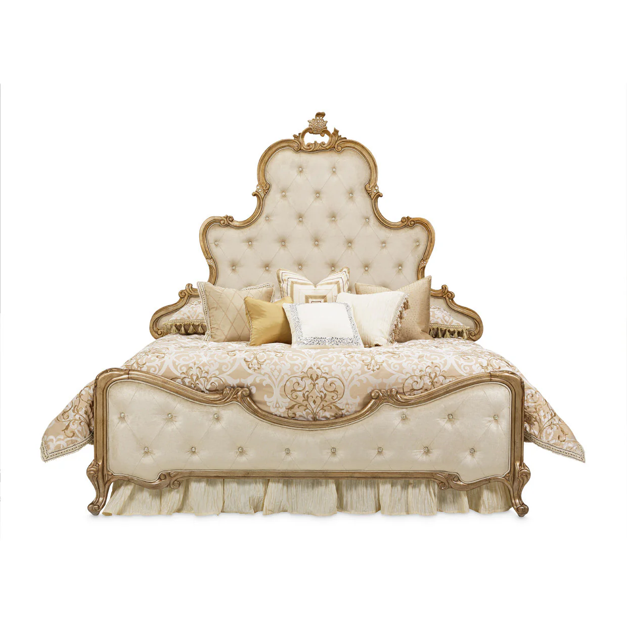 Michael Amini Platine De Royale Champagne Panel Bed - Image 7