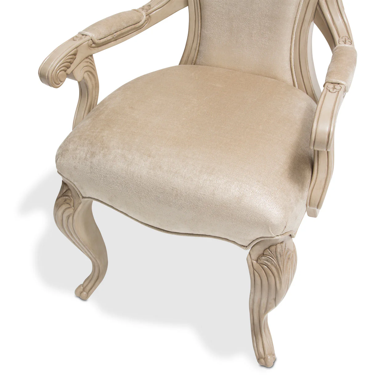 Michael Amini Platine De Royale Champagne Arm Chair - Image 3