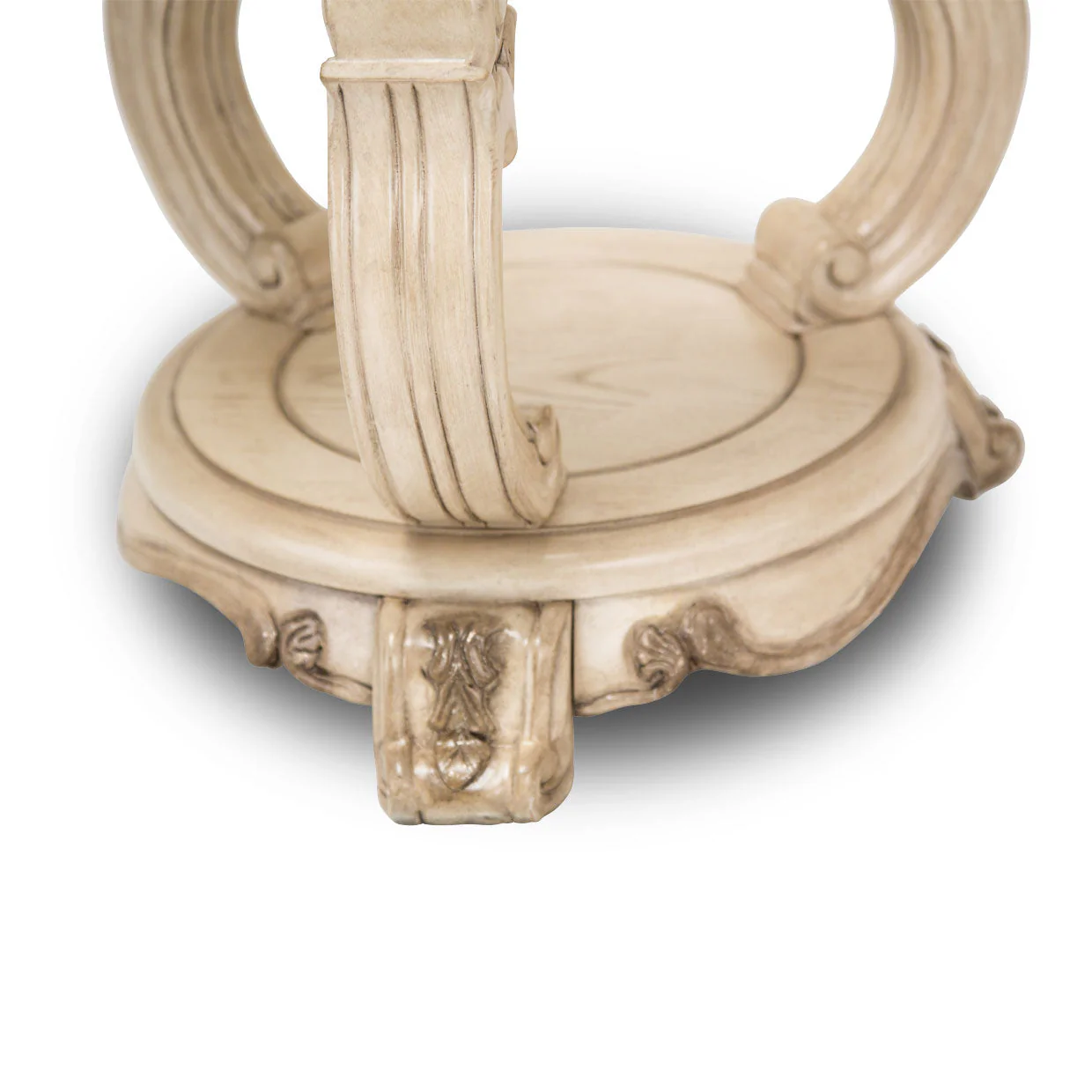 Michael Amini Platine De Royale Champagne Chair Side Table - Image 2