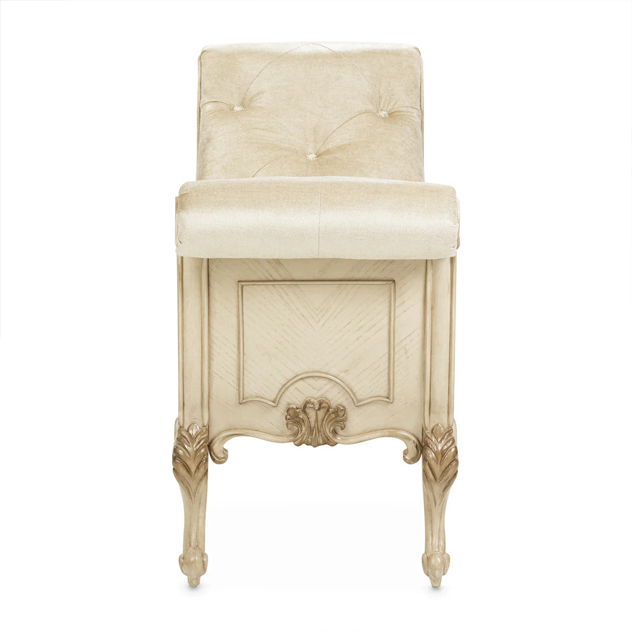Michael Amini Platine De Royale Champagne Non-Storage Bed Bench - Image 3