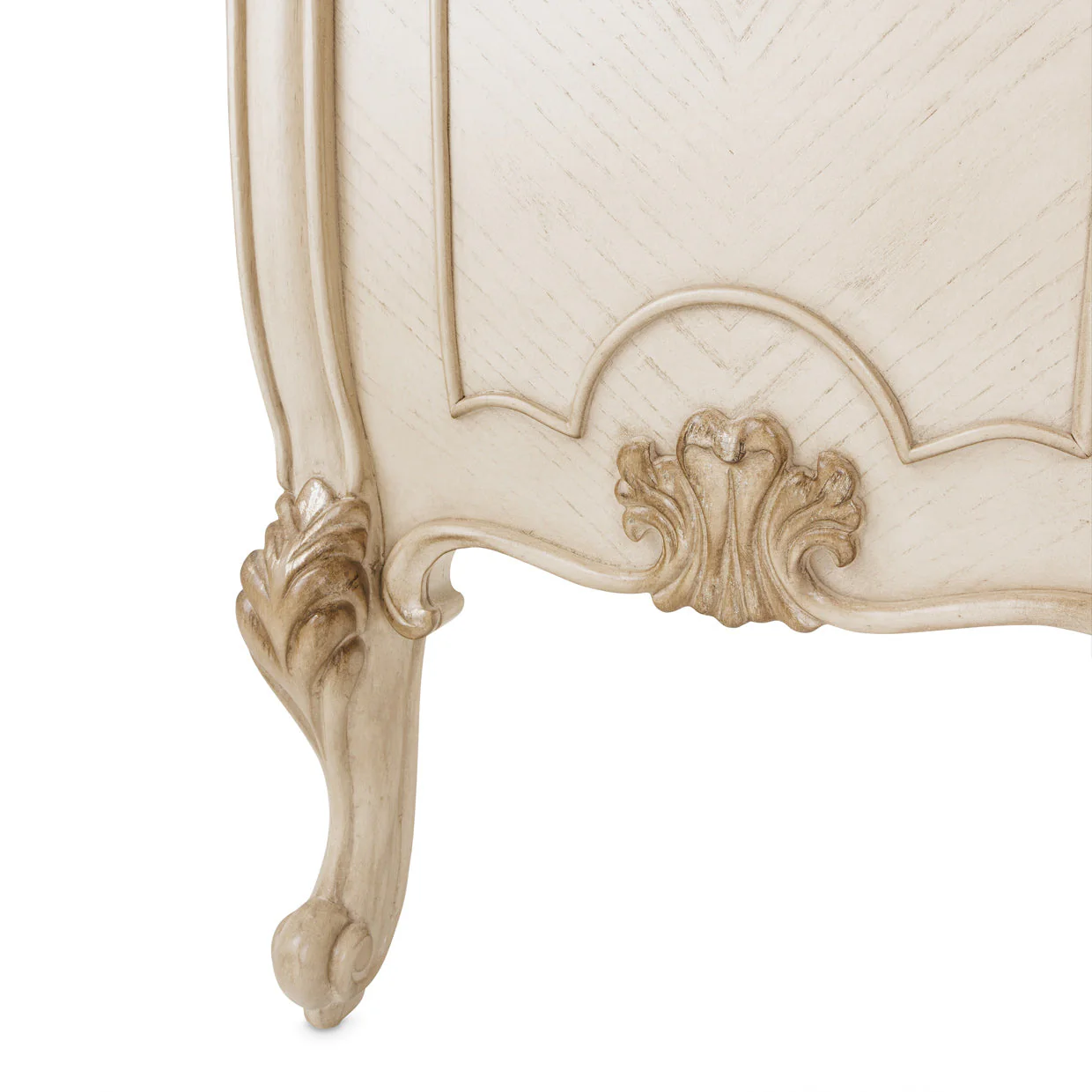Michael Amini Platine De Royale Champagne Non-Storage Bed Bench - Image 6