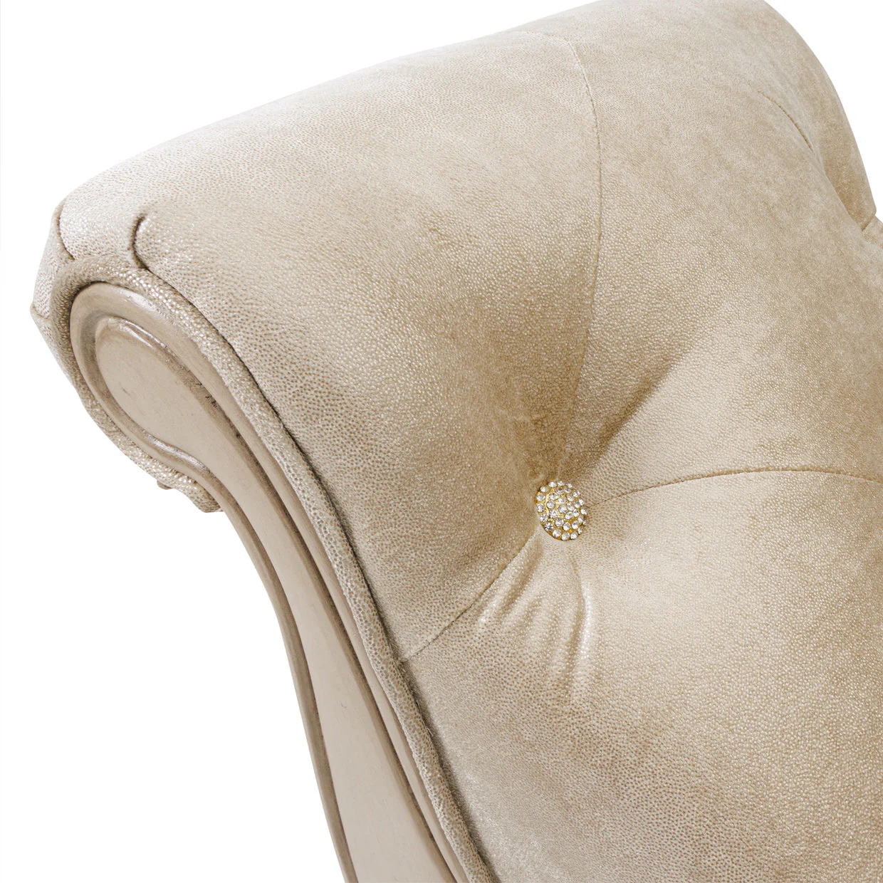 Michael Amini Platine De Royale Champagne Non-Storage Bed Bench - Image 7