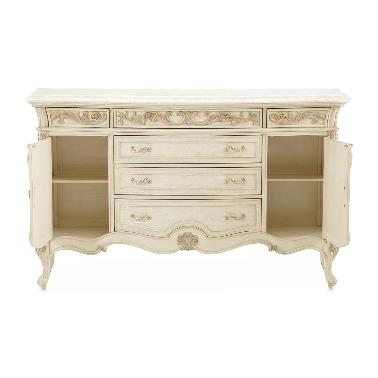 Michael Amini Platine De Royale Champagne Sideboard - Image 3