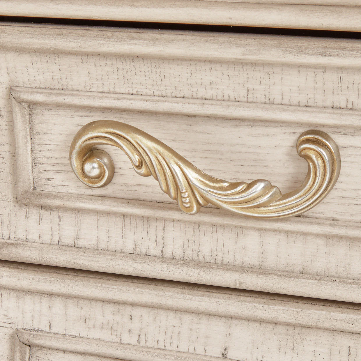 Michael Amini Platine De Royale Champagne Vanity/Desk - Image 15