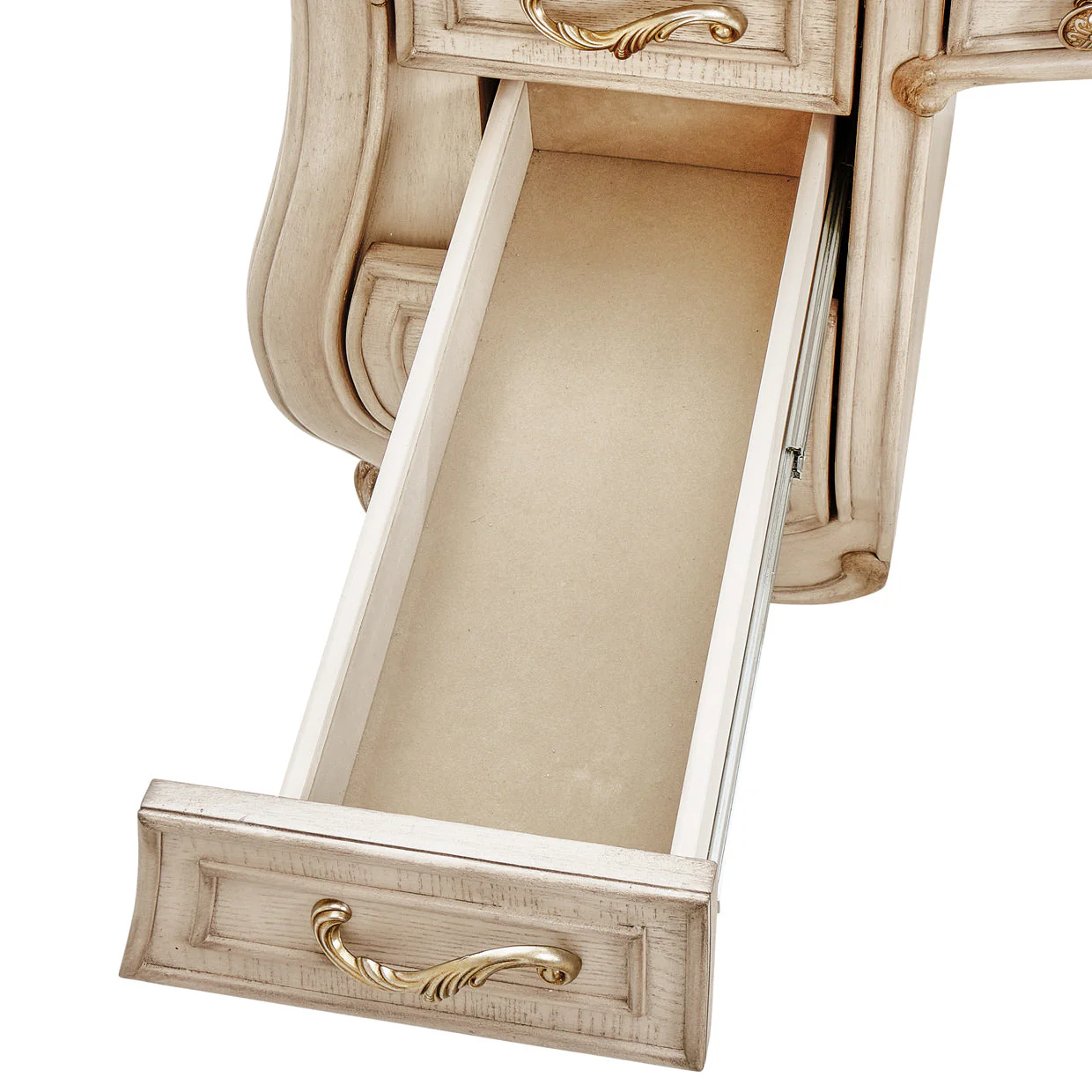 Michael Amini Platine De Royale Champagne Vanity/Desk - Image 9