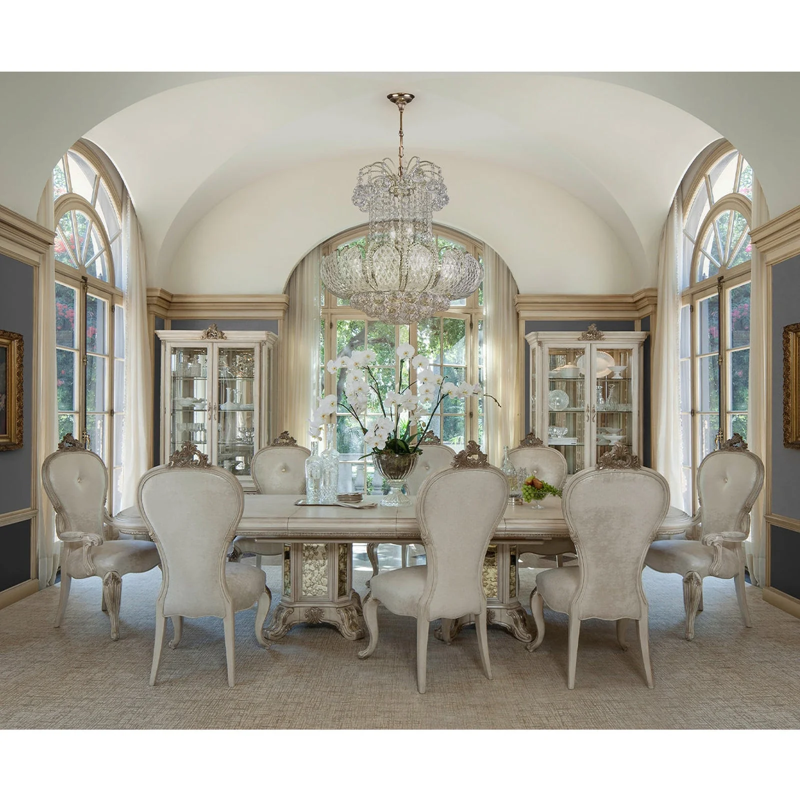 Michael Amini Platine De Royale Champagne Display Cabinet - Image 2