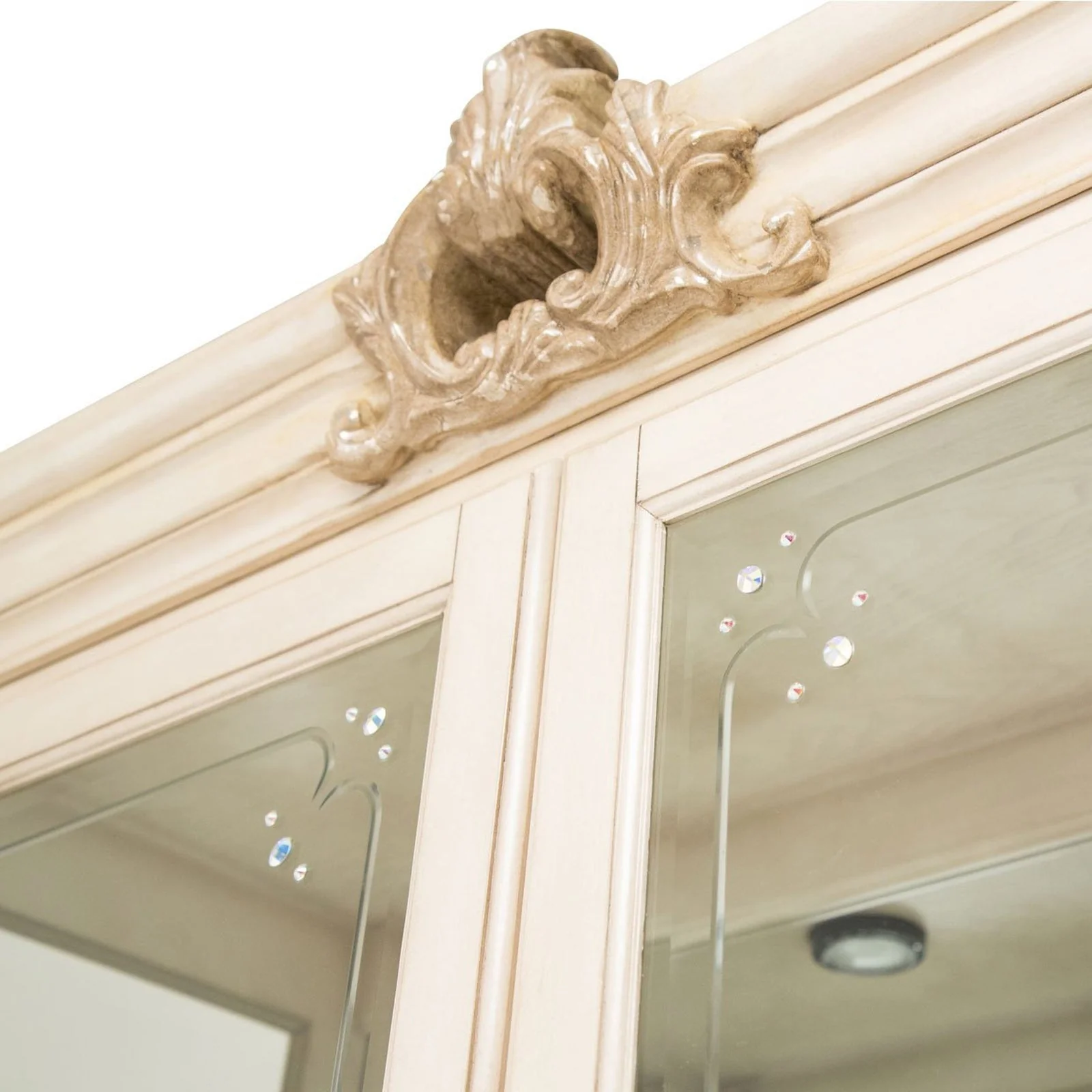Michael Amini Platine De Royale Champagne Display Cabinet - Image 9