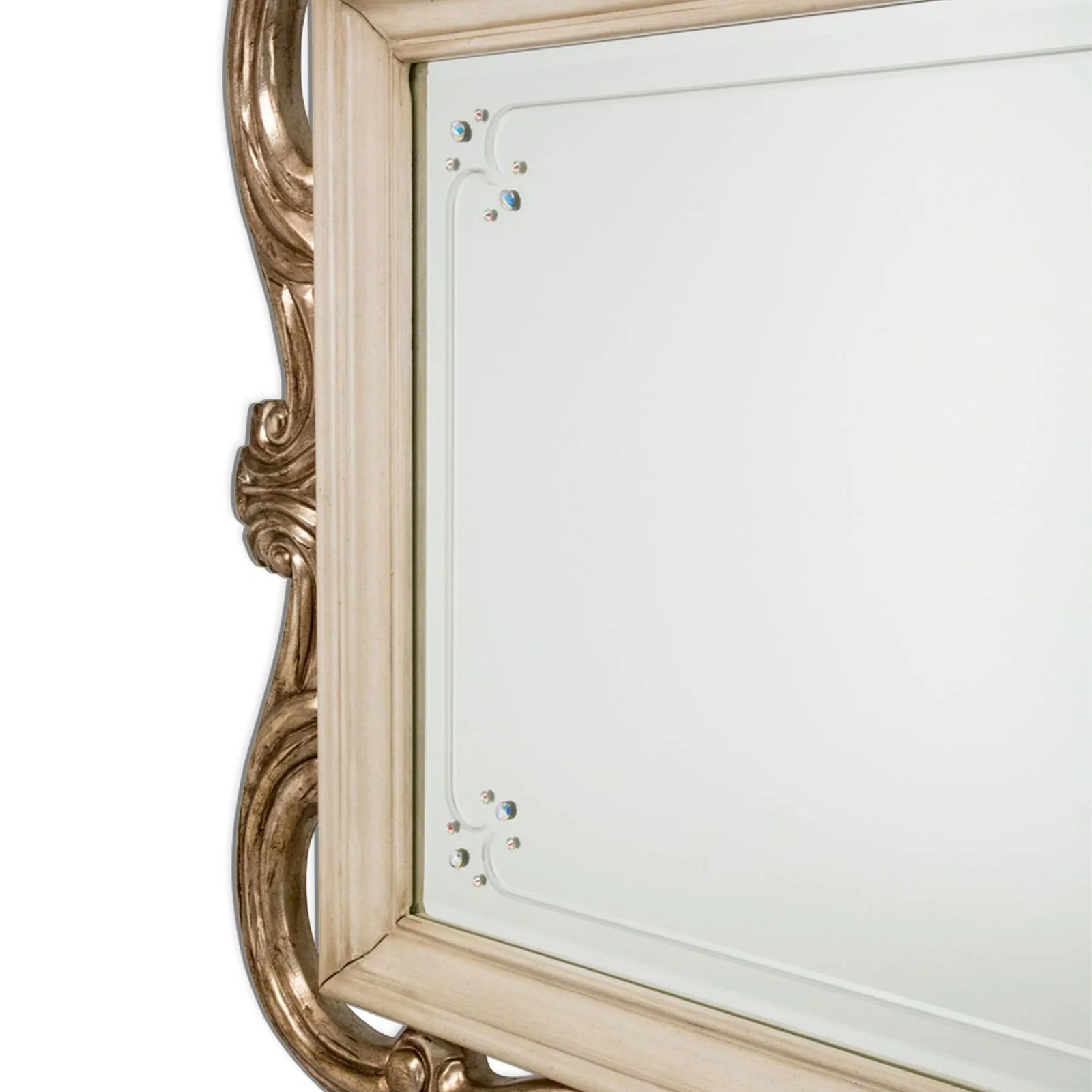 Michael Amini Platine De Royale Wall Mirror - Image 5