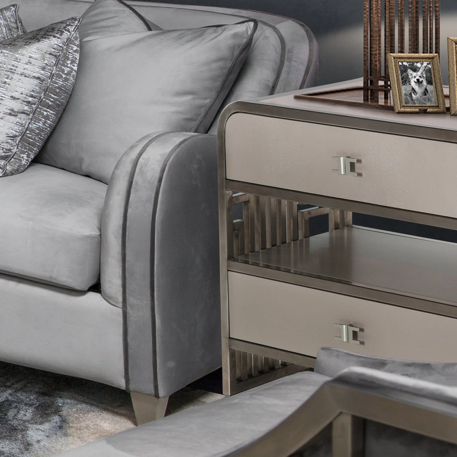 Michael Amini Roxbury Park 2 Drawer Nightstand - Image 2