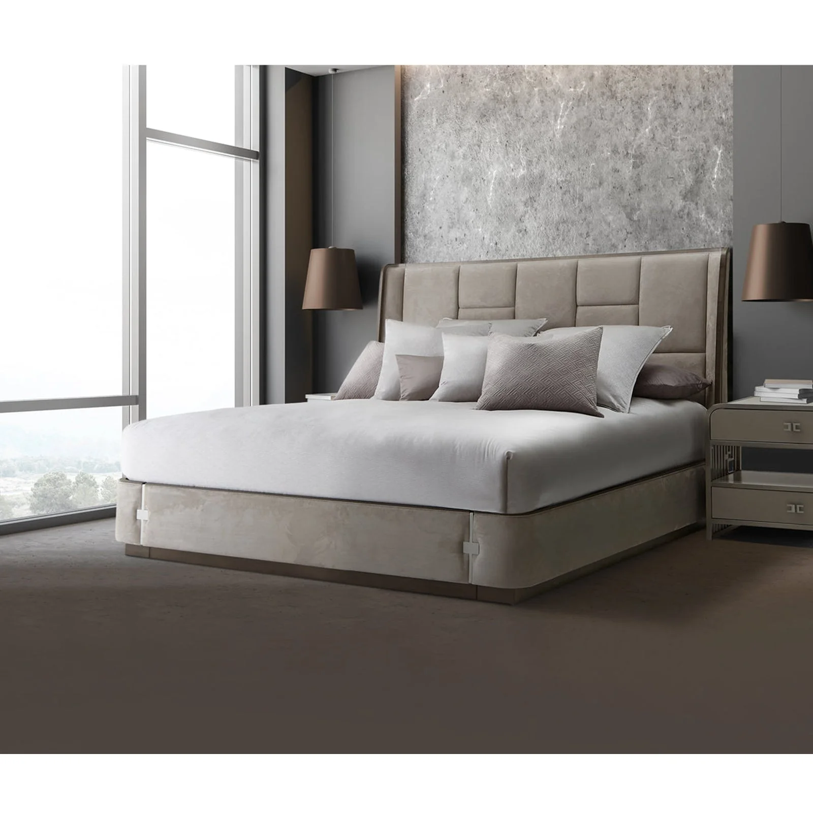 Michael Amini Roxbury Park 2 Drawer Nightstand - Image 3
