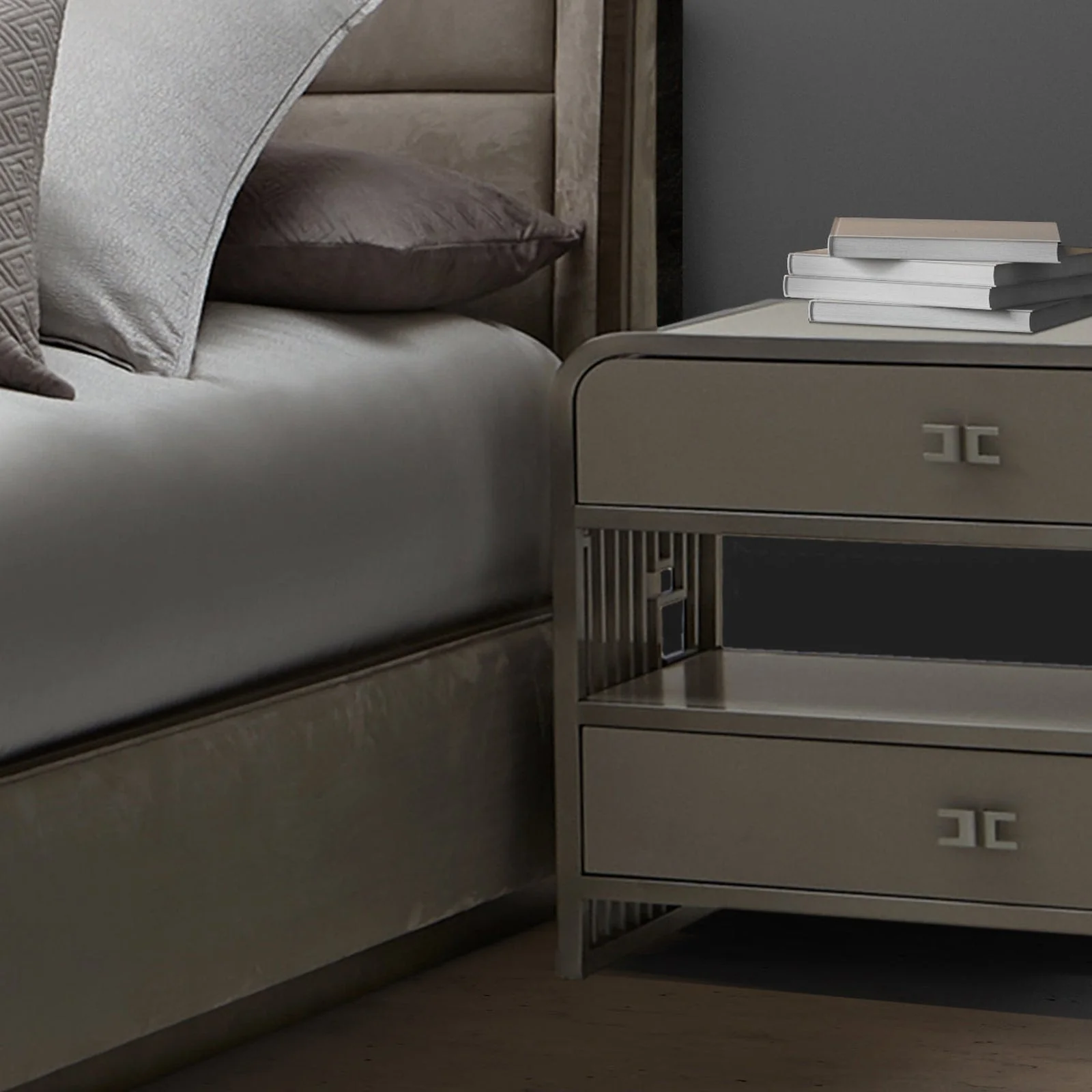 Michael Amini Roxbury Park 2 Drawer Nightstand - Image 4