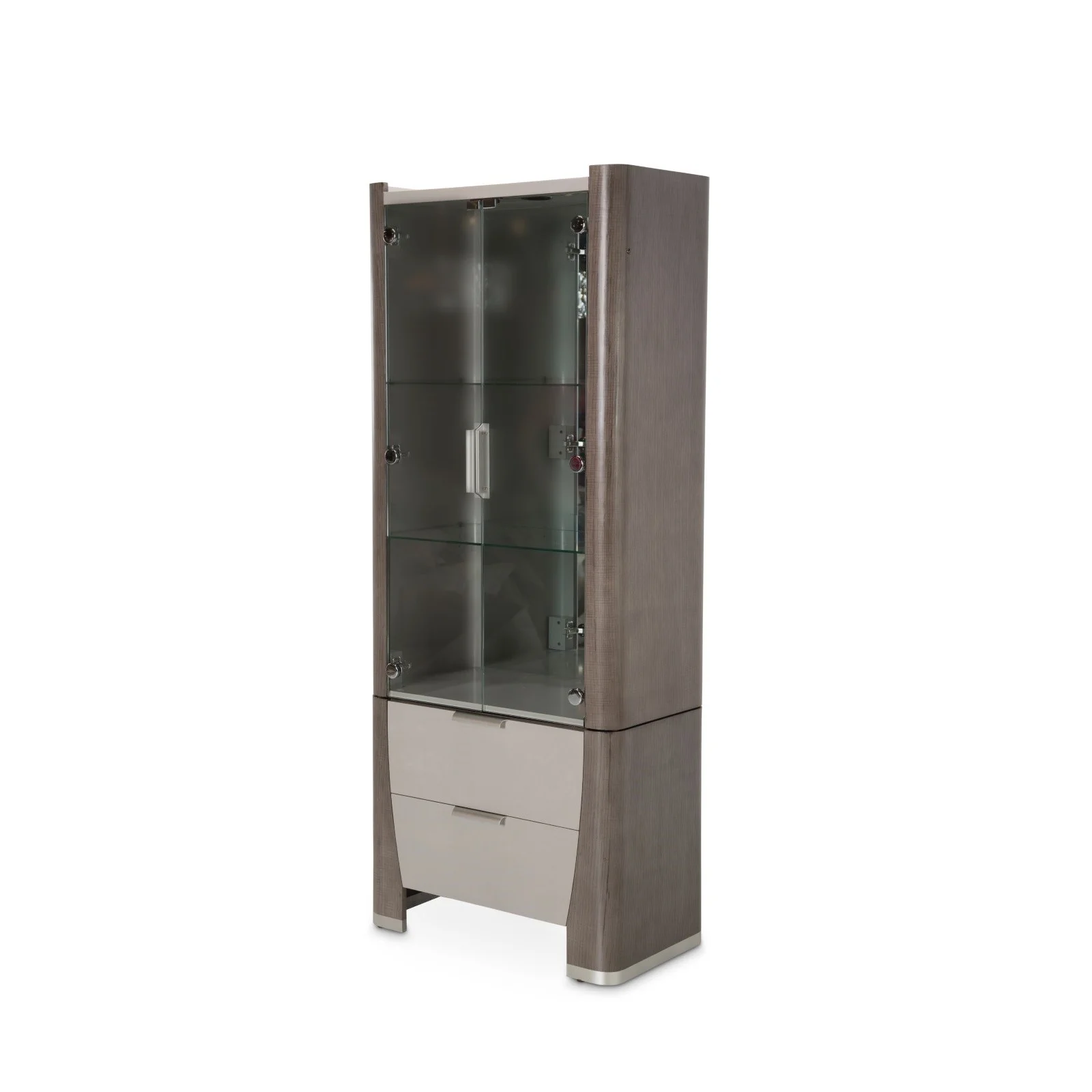 Michael Amini Roxbury Park Display Cabinet - Slate - Image 2