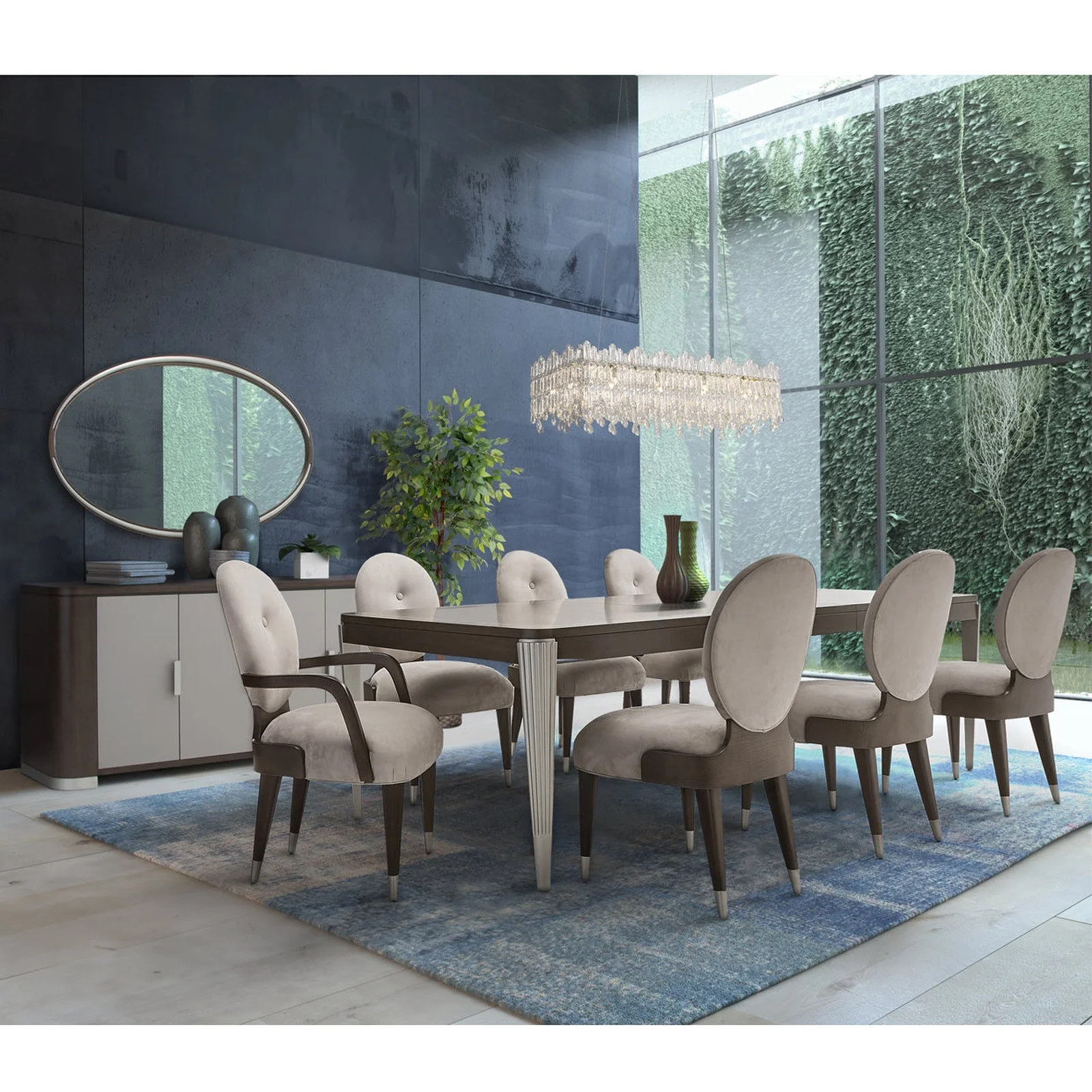 Michael Amini Roxbury Park Rectangular Dining Table - Image 2
