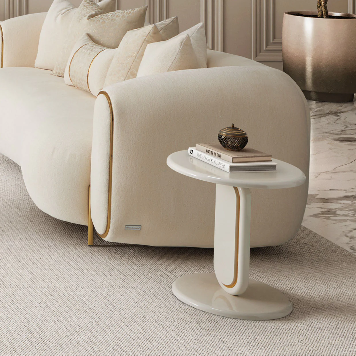 Michael Amini Sassani Accent Table - Image 8