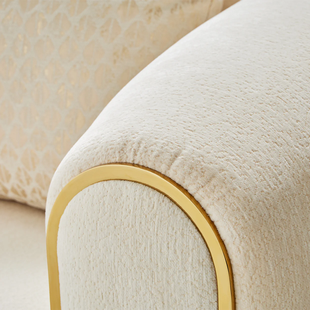 Michael Amini Sassani Chair Crepe Gold - Image 11