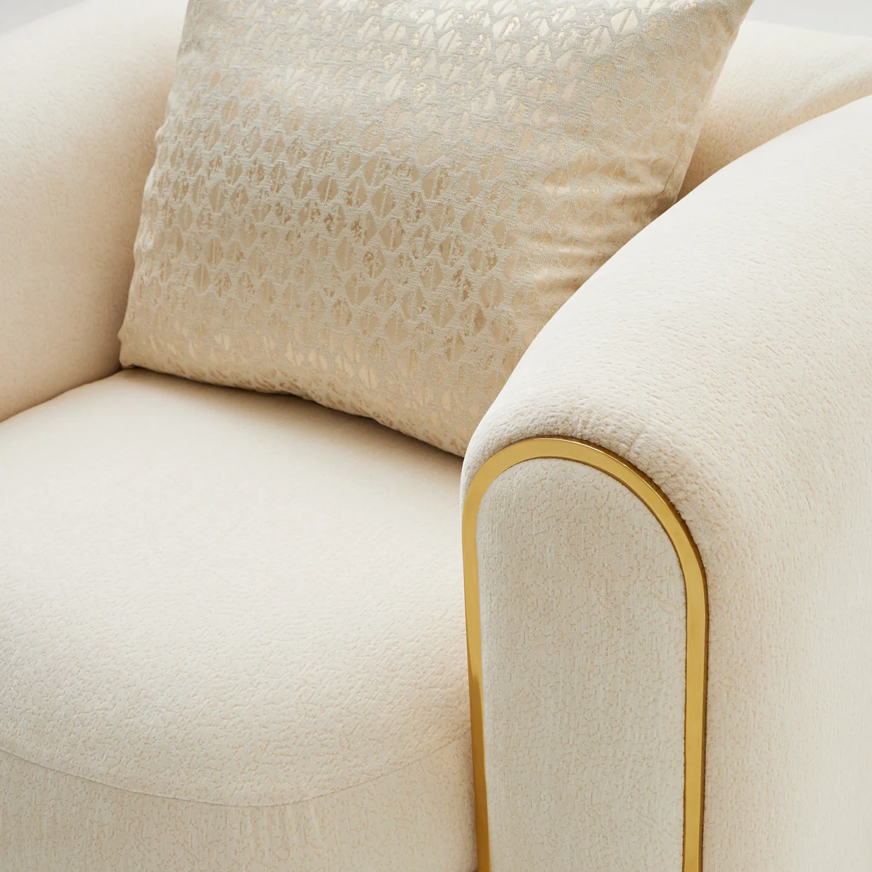 Michael Amini Sassani Chair Crepe Gold - Image 12