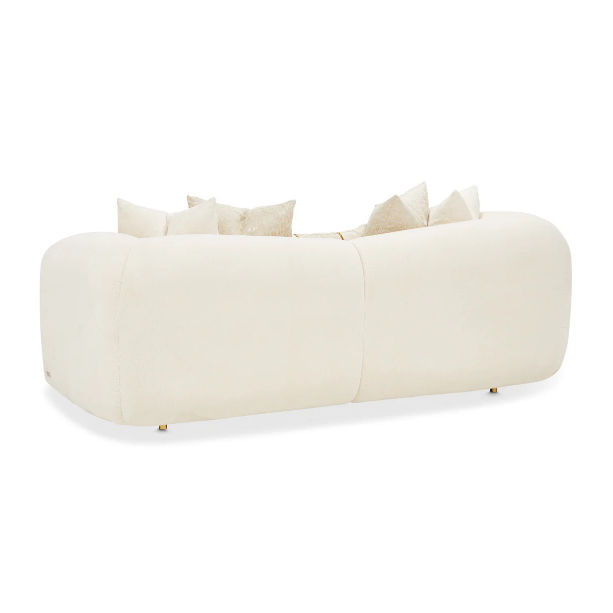 Michael Amini Sassani Loveseat Crepe Gold - Image 5