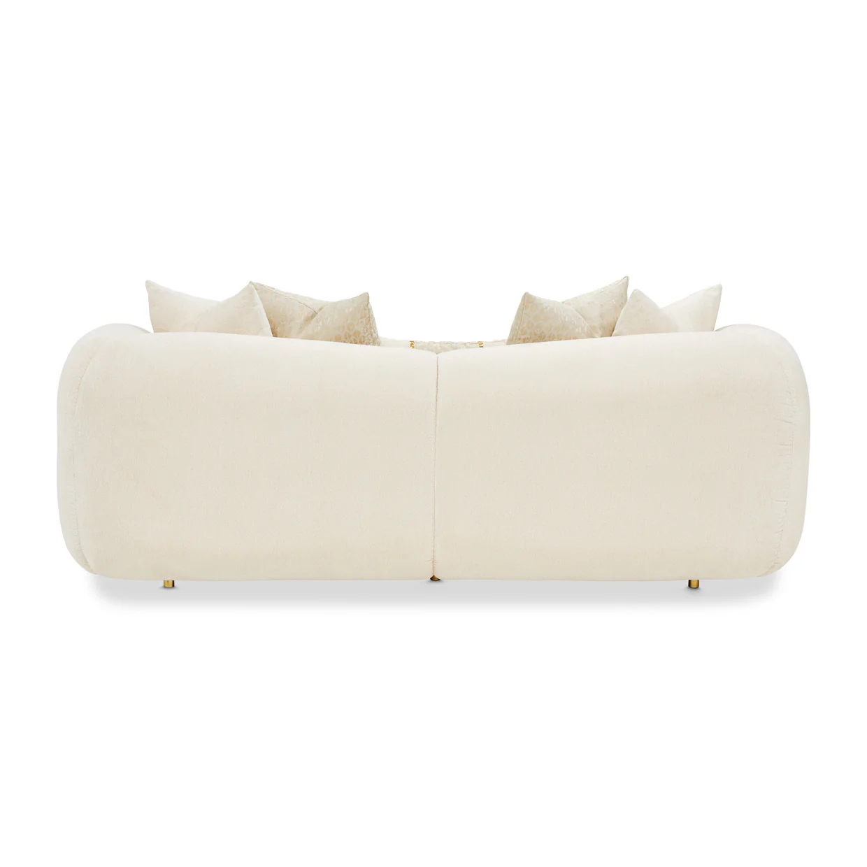 Michael Amini Sassani Loveseat Crepe Gold - Image 6