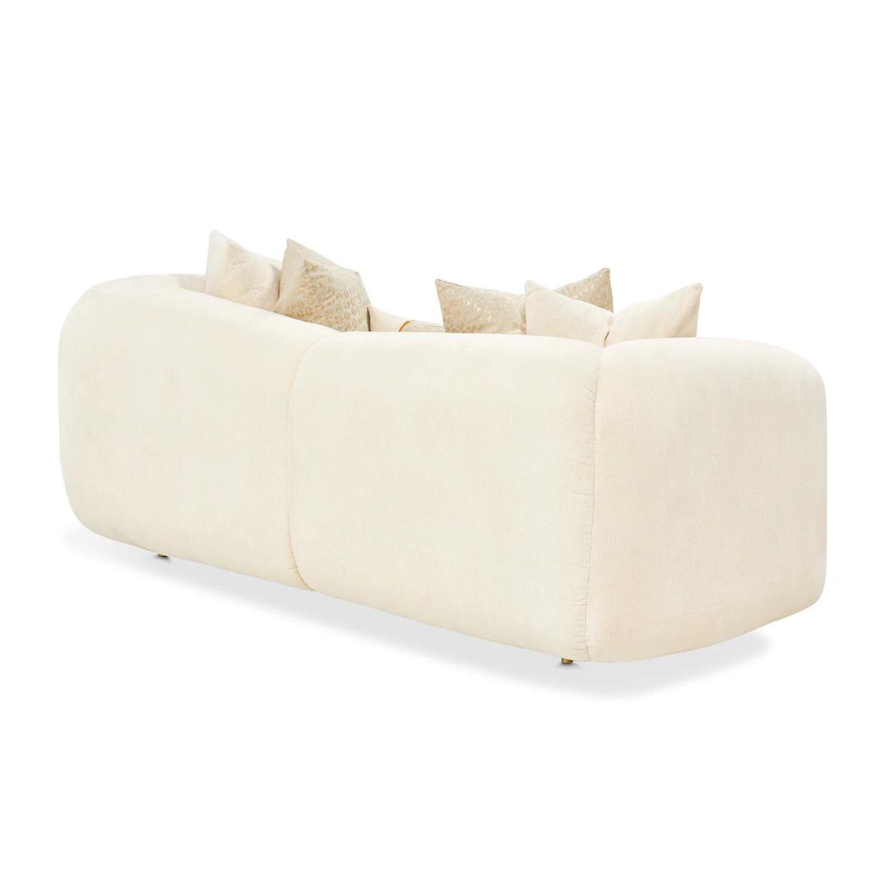 Michael Amini Sassani Loveseat Crepe Gold - Image 7