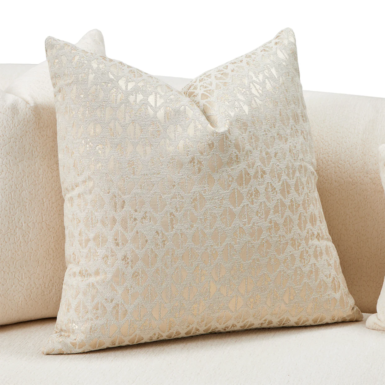 Michael Amini Sassani Sofa Crepe Gold - Image 11